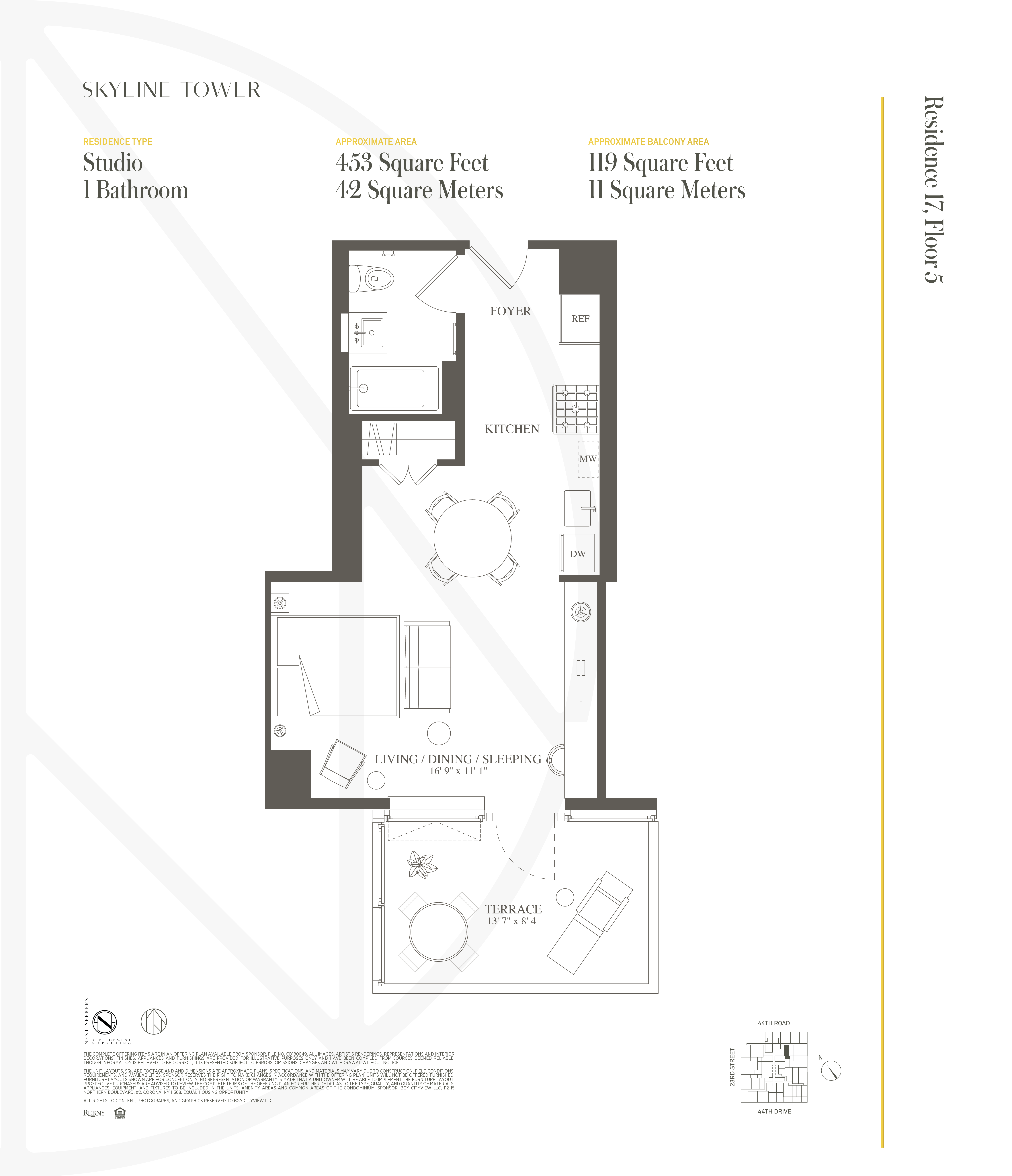 #2 photo, 3 Court Square West #517, 皇后區 長島城 Long Island City , New York 11101