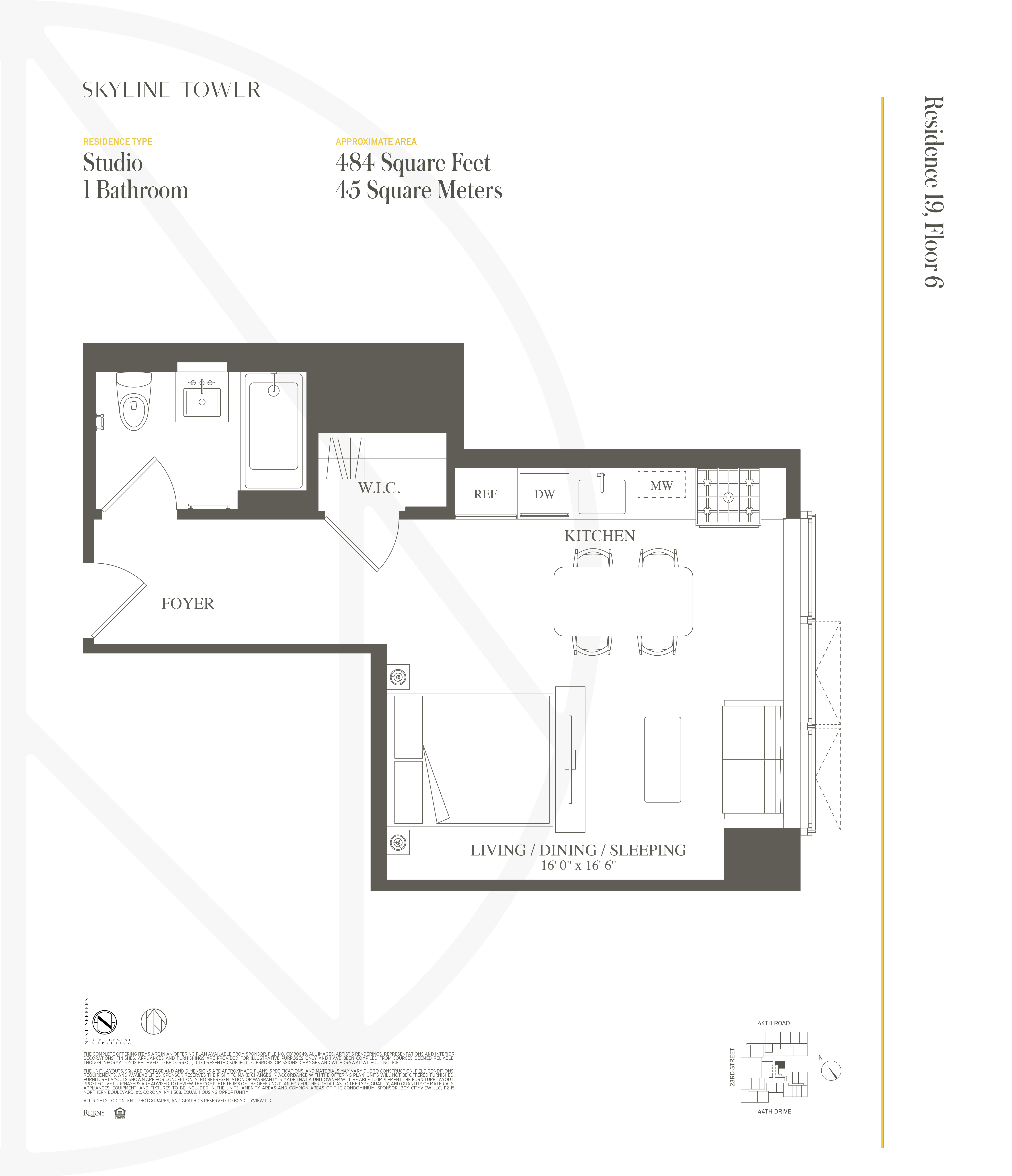 #2 photo, 3 Court Square West #619, 皇后區 長島城 Long Island City , New York 11101