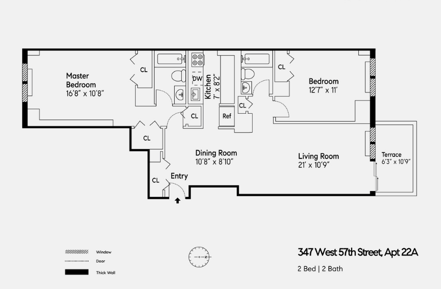 #2 photo, 347 West 57th Street, 曼哈顿 中城西区 Midtown West , New York 10019