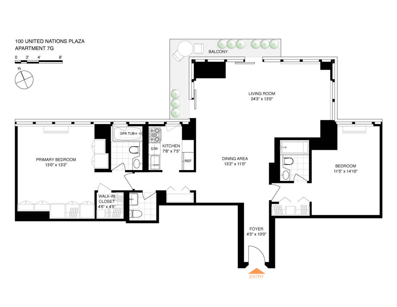 #2 photo, 100 UNITED NATIONS Plaza, マンハッタン Turtle Bay , NY 10017