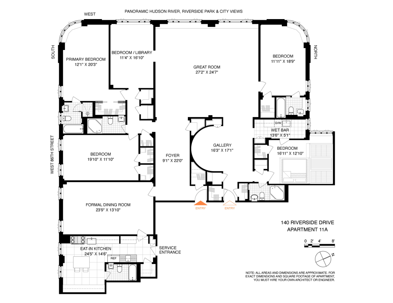 #2 photo, 140 RIVERSIDE Drive, マンハッタン Upper West Side , NY 10024