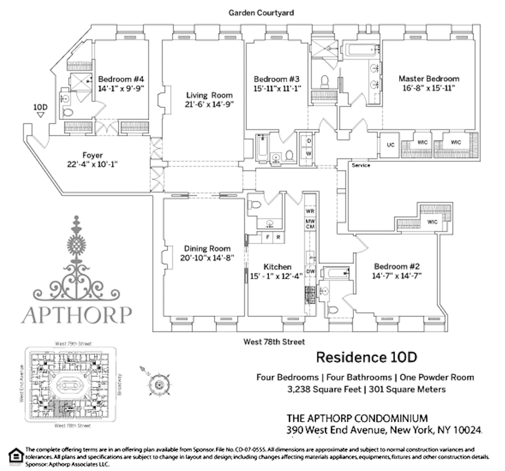 #2 photo, 390 W END Avenue, マンハッタン Upper West Side , NY 10024