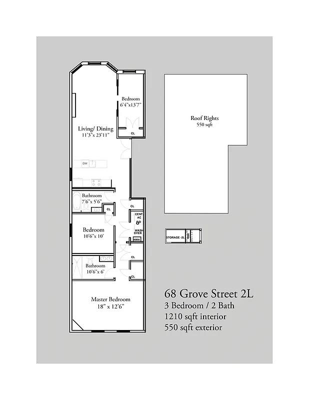 #4 photo, 68 Grove Street, ブルックリン区 Brooklyn , NY 11221