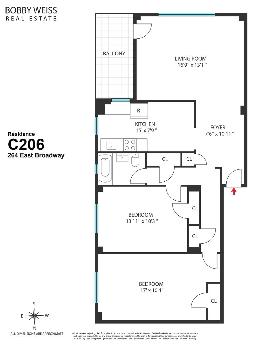 #15 photo, 264 East Broadway, #C206, マンハッタン Lower East Side , NY 10002