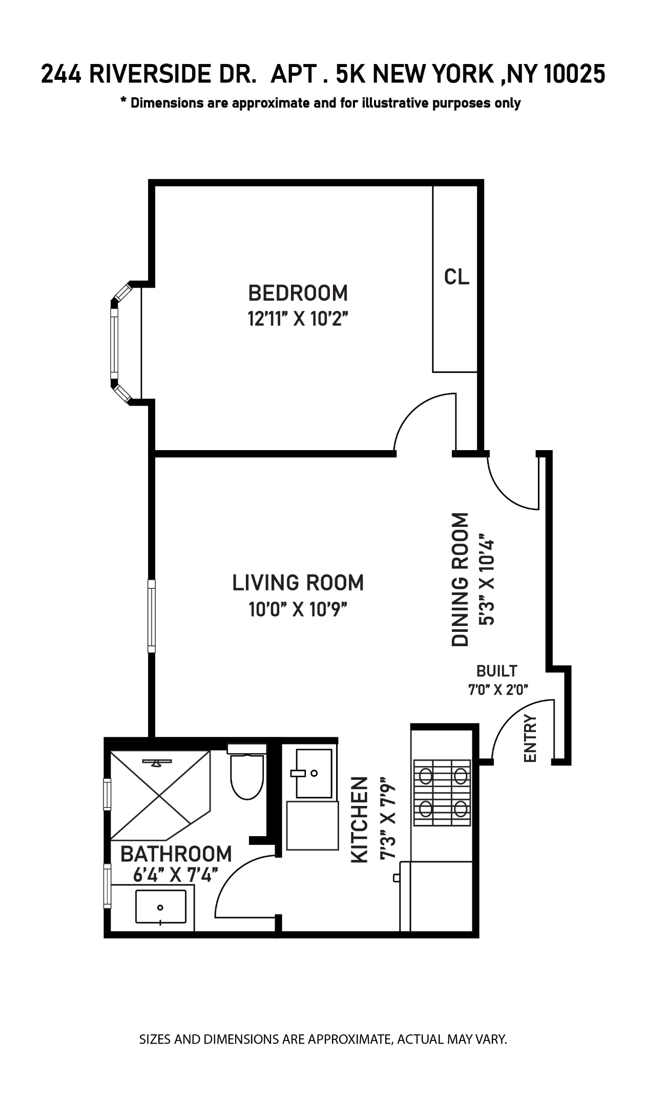 #2 photo, 244 Riverside Drive, マンハッタン Upper West Side , NY 10025