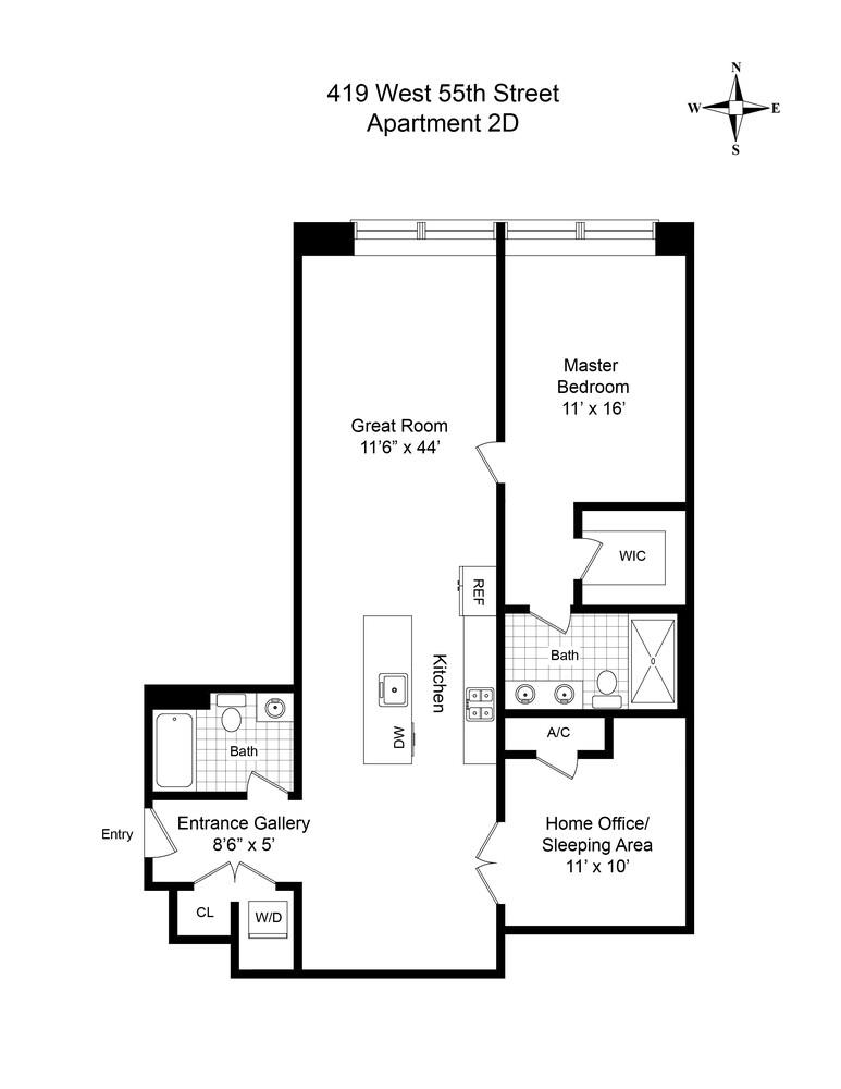 #2 photo, 419 W 55TH Street, マンハッタン Hells Kitchen , NY 10019