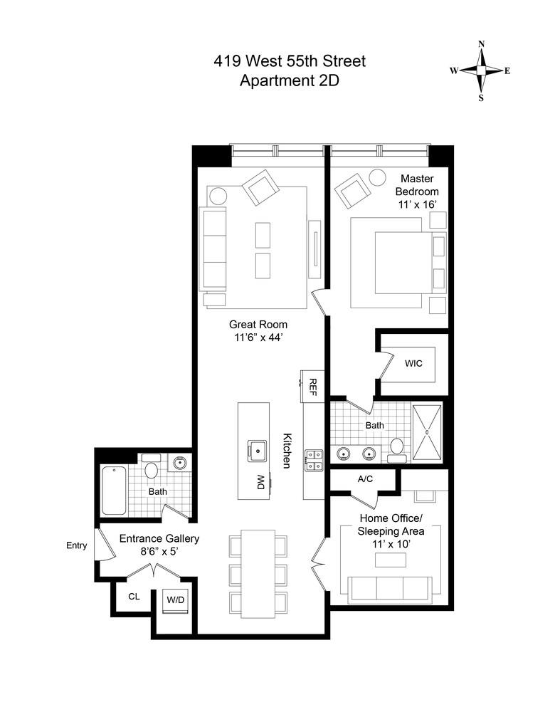 #3 photo, 419 W 55TH Street, マンハッタン Hells Kitchen , NY 10019