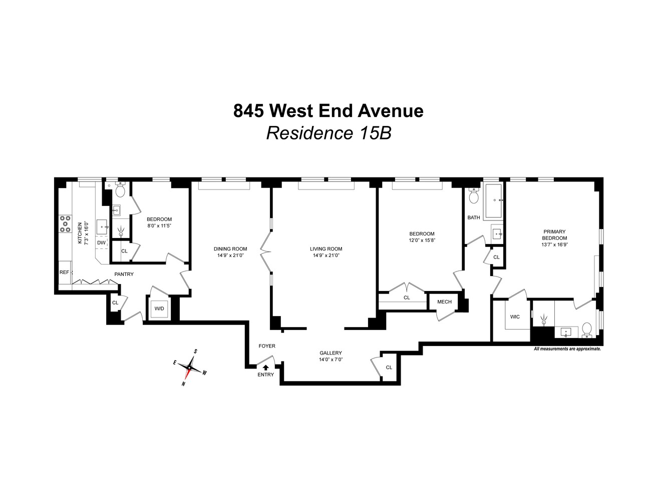 #2 photo, 845 W END Avenue, マンハッタン Upper West Side , NY 10025