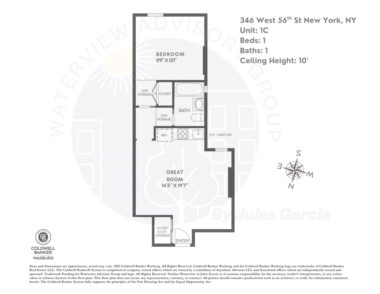 #2 photo, 346 W 56TH Street, マンハッタン Hells Kitchen , NY 10019