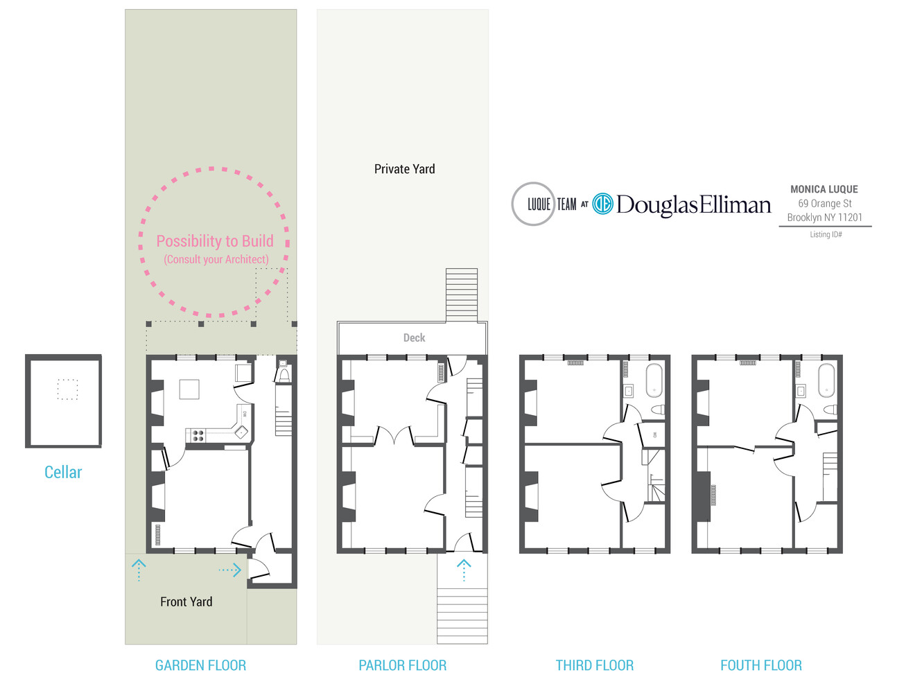 #4 photo, 69 ORANGE Street, ブルックリン区 Brooklyn Heights , NY 11201