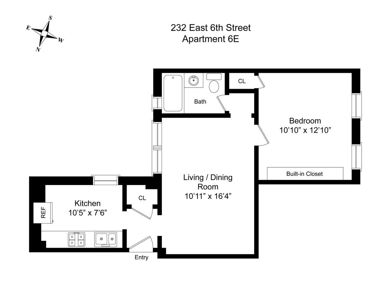 #2 photo, 232 E 6TH Street, East Village , NY 10003