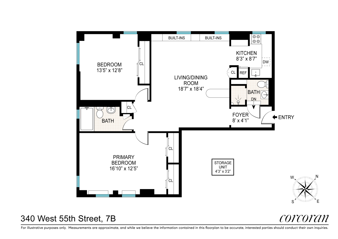 #2 photo, 340 W 55TH Street, マンハッタン Hells Kitchen , NY 10019