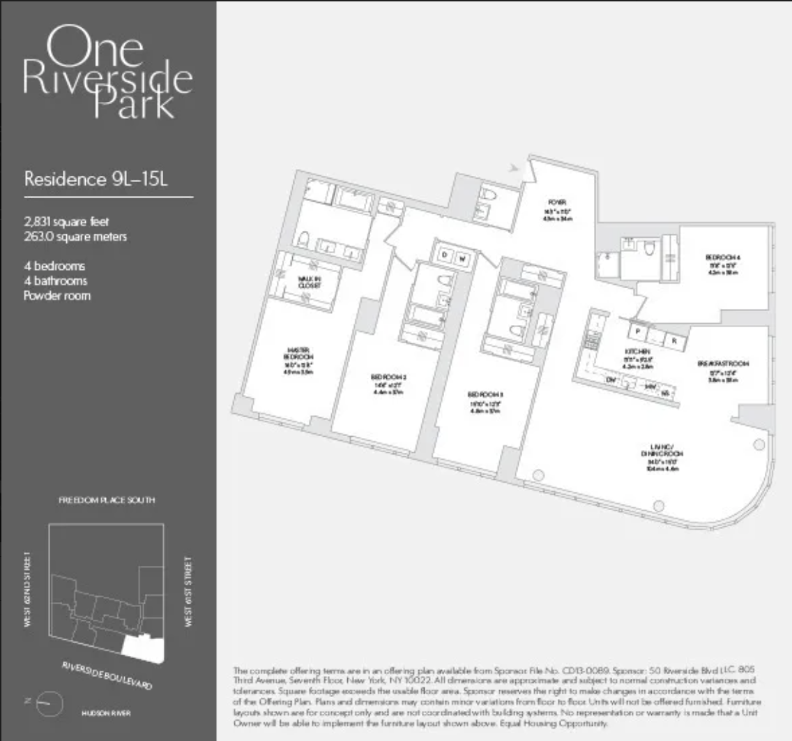 #2 photo, 50 Riverside Boulevard, マンハッタン Upper West Side , NY 10069