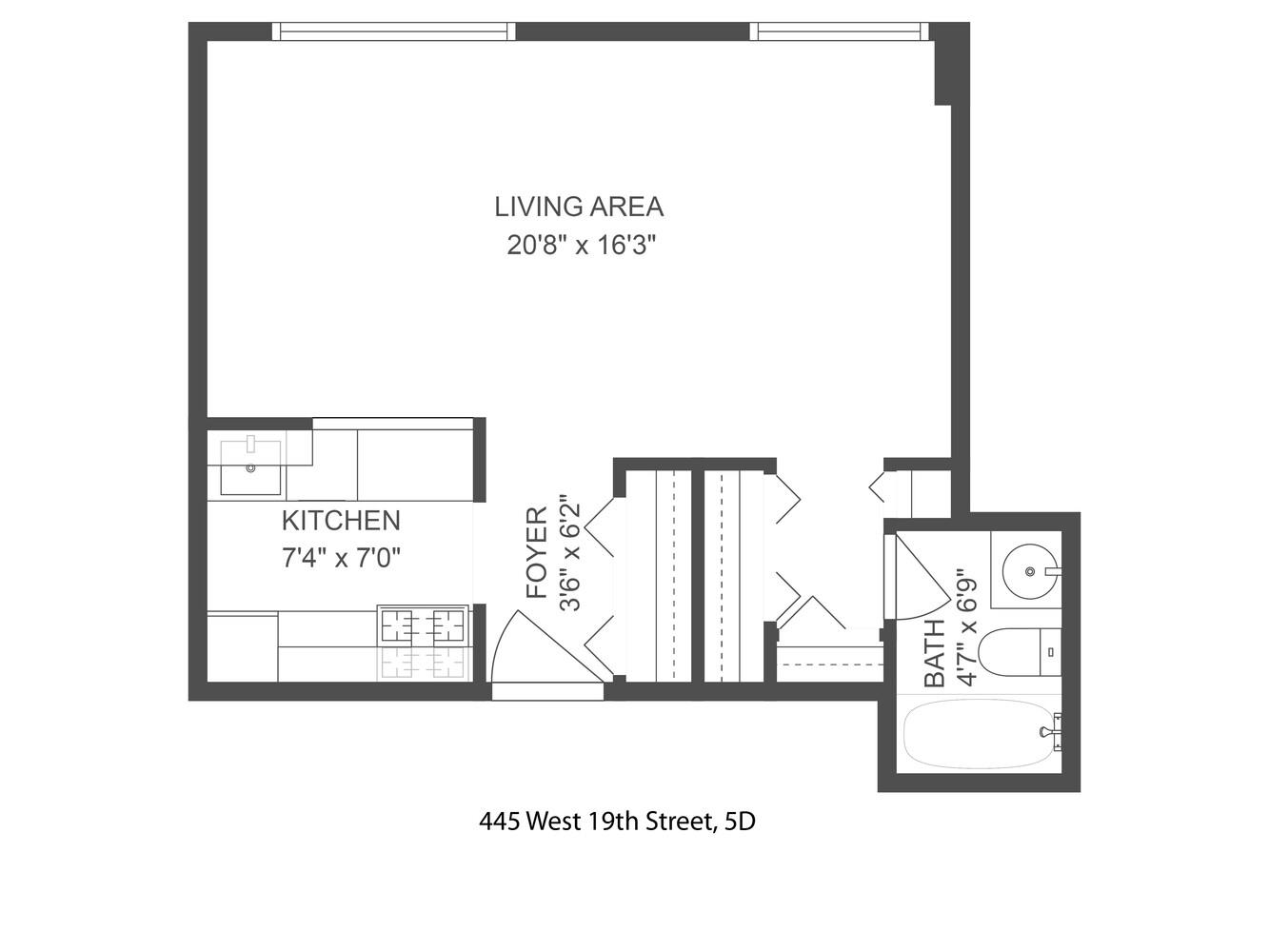 #2 photo, 445 W 19TH Street, マンハッタン Chelsea , NY 10011