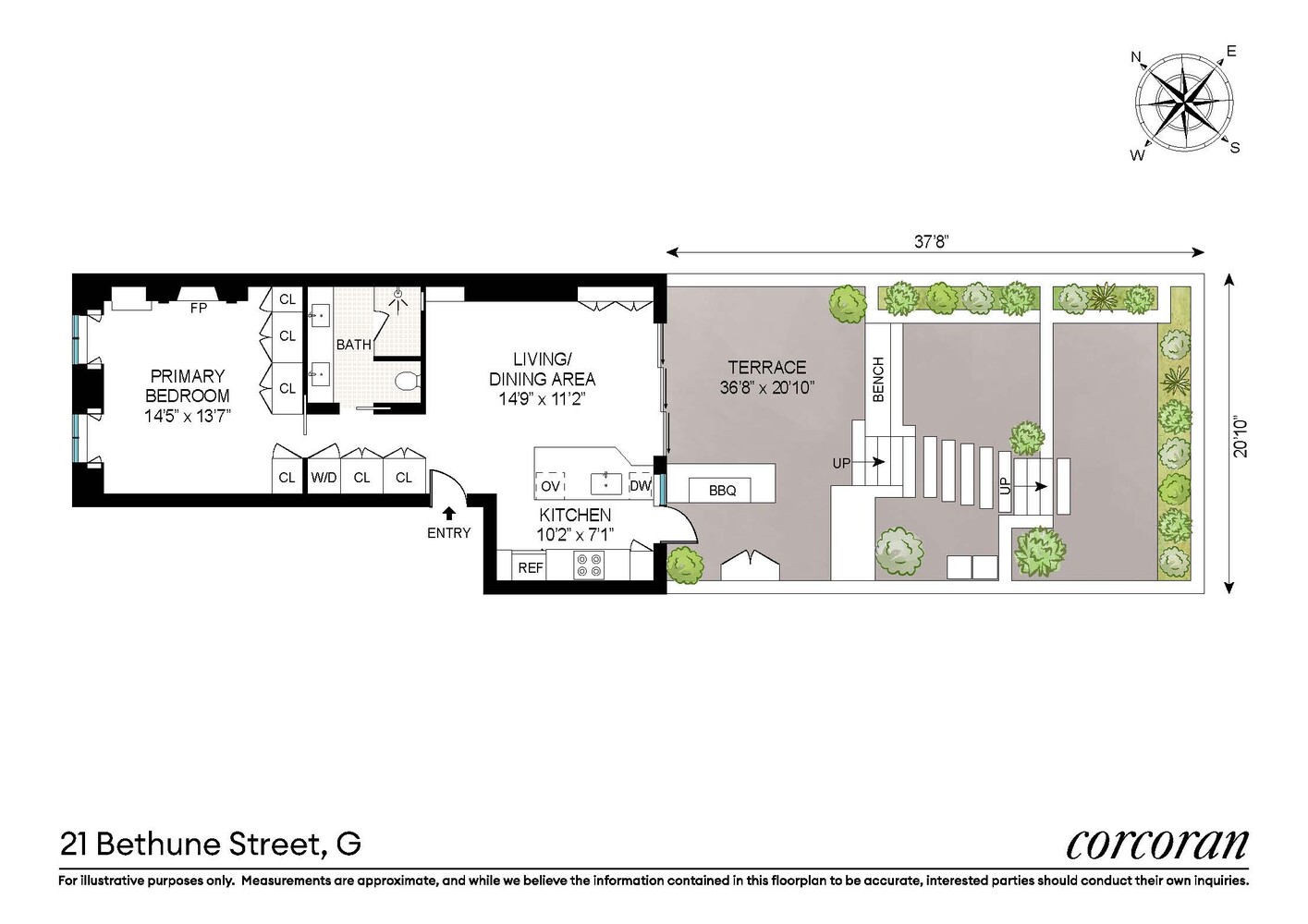 #2 photo, 21 BETHUNE Street, West Village , NY 10014