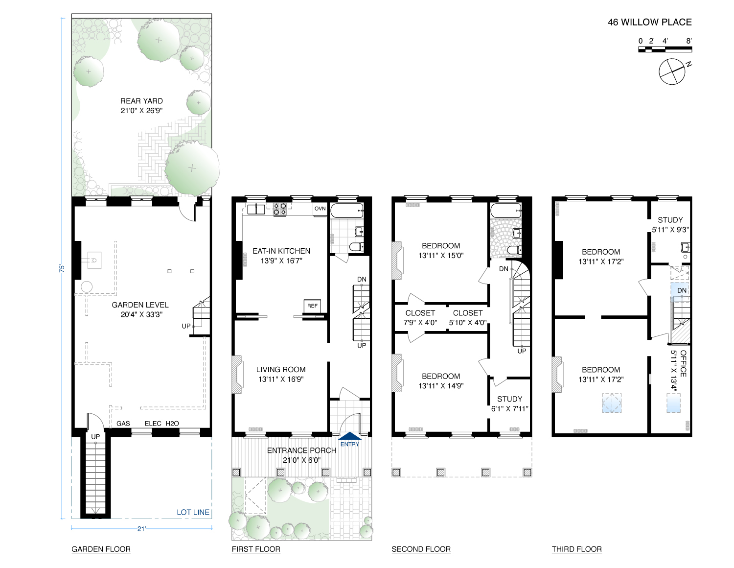 #2 photo, 46 Willow Place, ブルックリン区 Brooklyn Heights , NY 11201