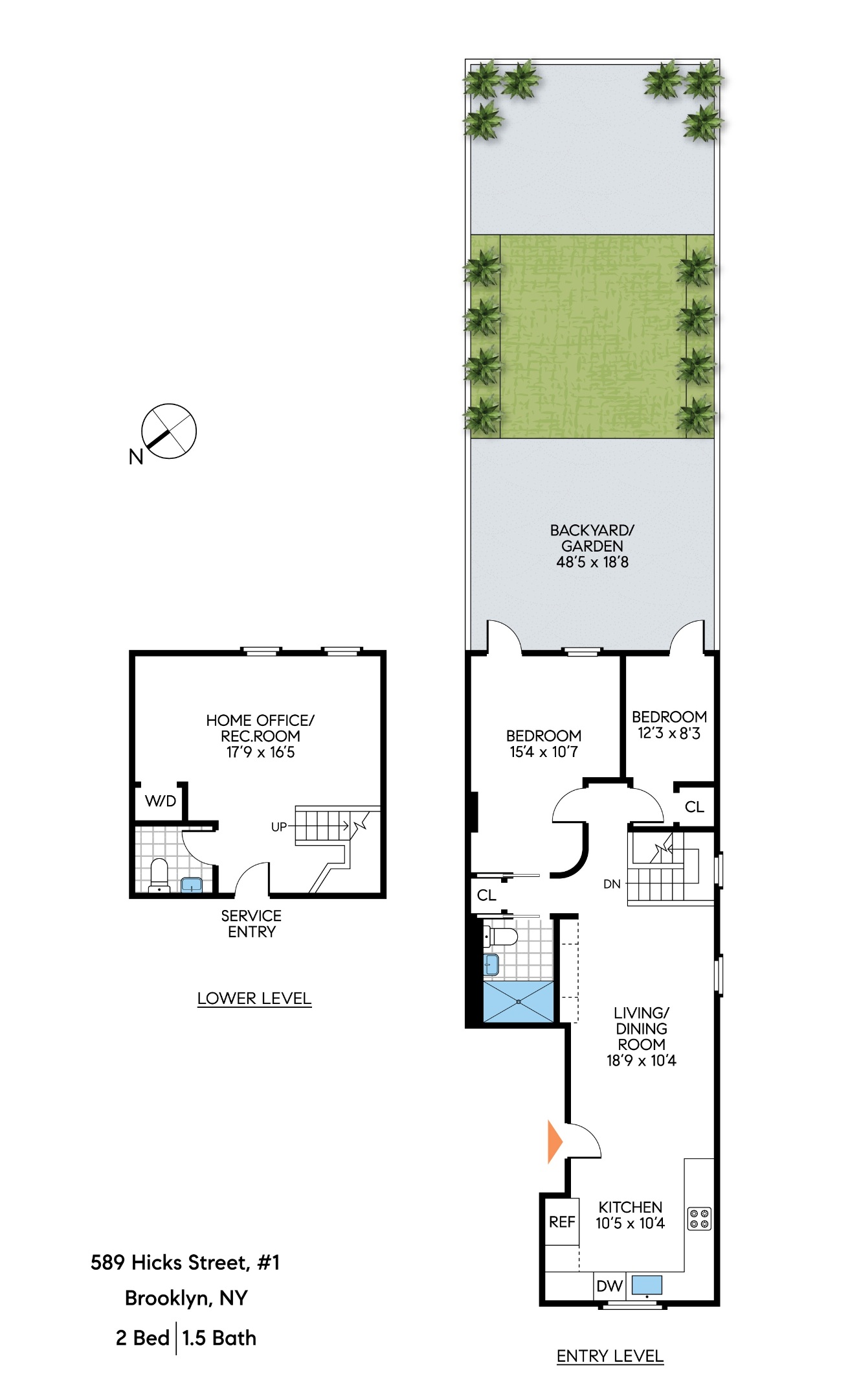 #2 photo, 589 Hicks Street, ブルックリン区 Carroll Gardens , NY 11231