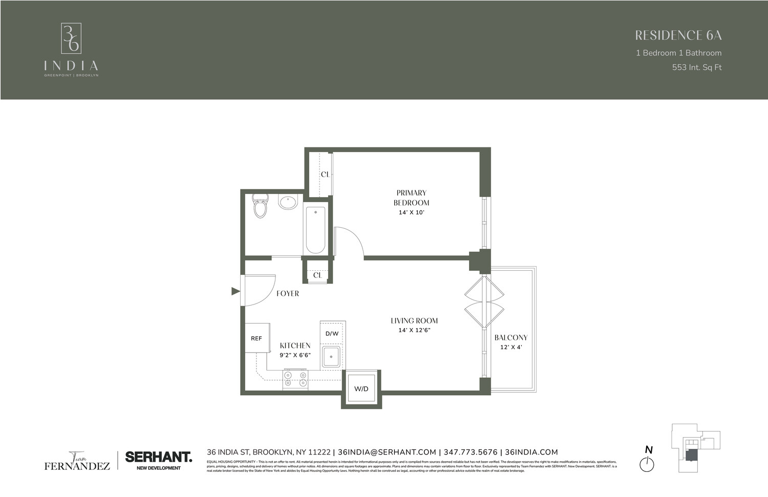 #2 photo, 36 INDIA Street, ブルックリン区 Brooklyn , NY 11222