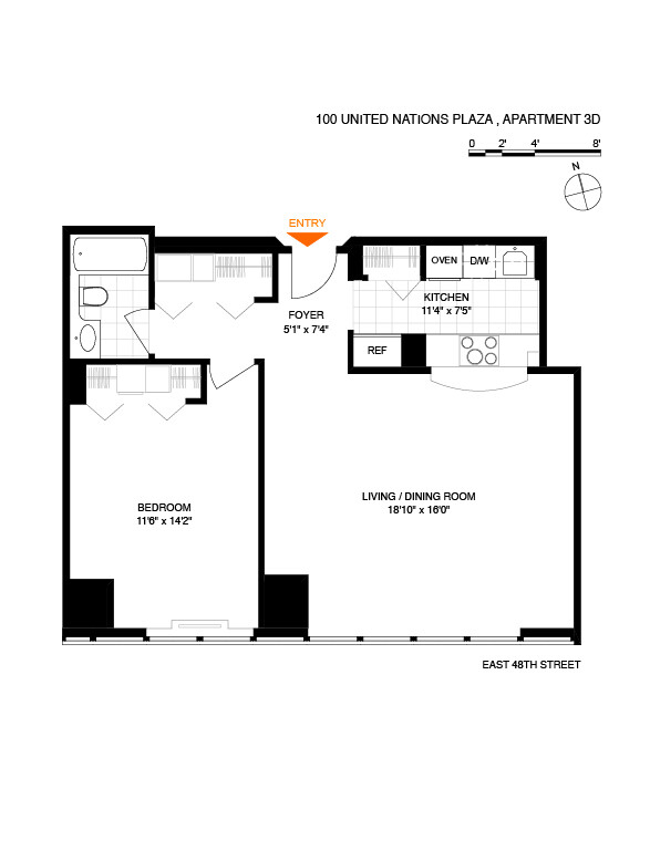 #2 photo, 100 UNITED NATIONS Plaza, マンハッタン Turtle Bay , NY 10017