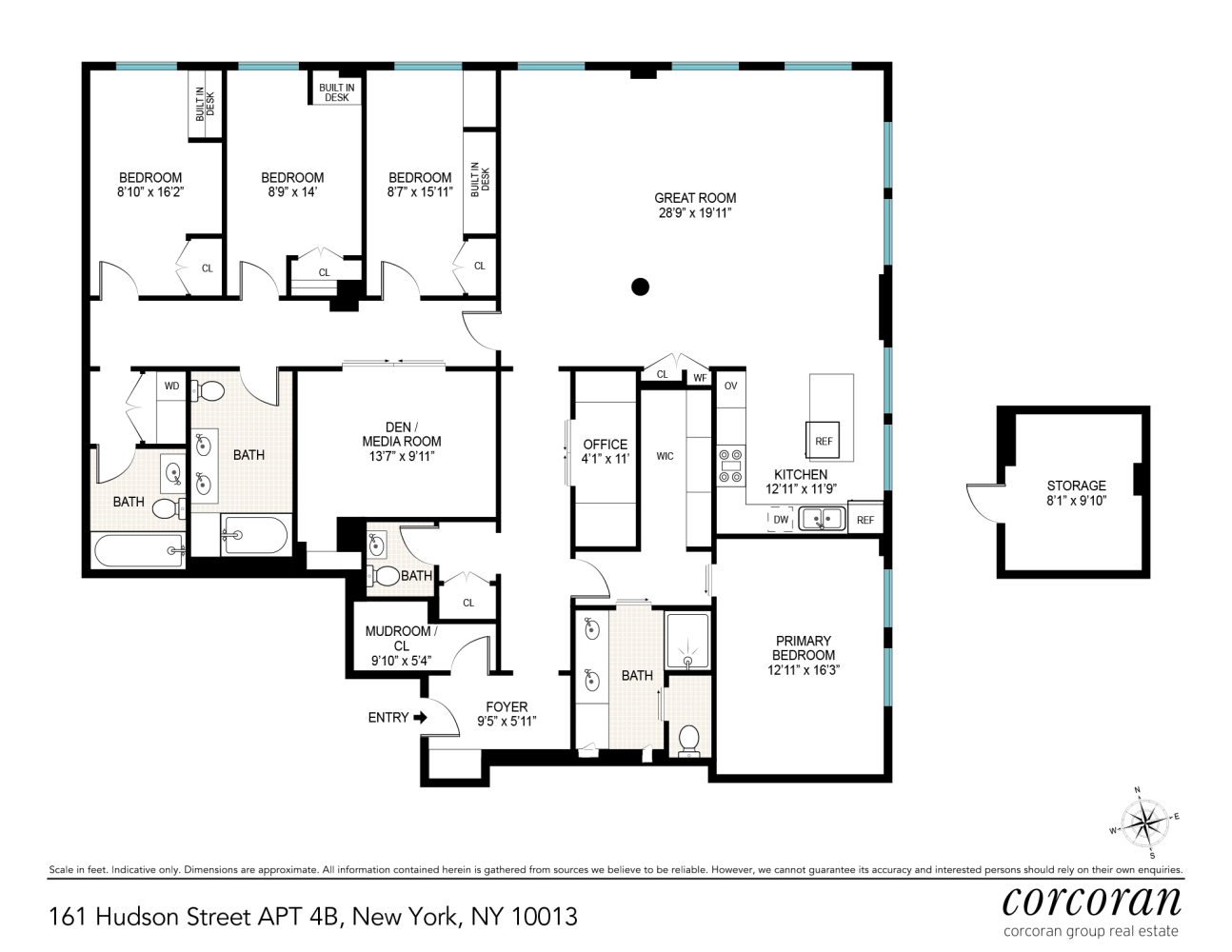 #2 photo, 161 HUDSON Street, Tribeca , NY 10013