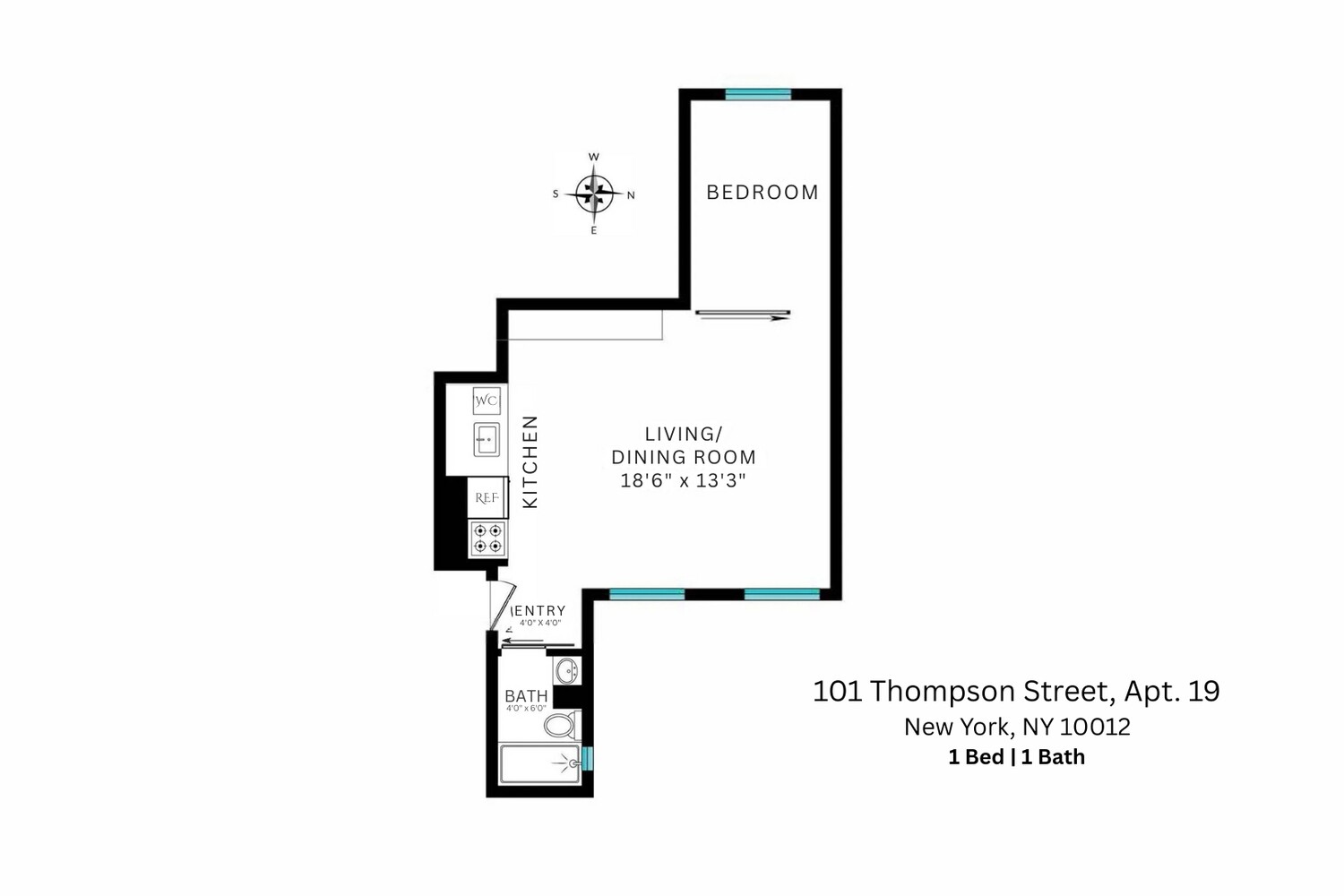 #2 photo, 101 THOMPSON Street, 曼哈顿 苏豪区 SoHo , NY 10012