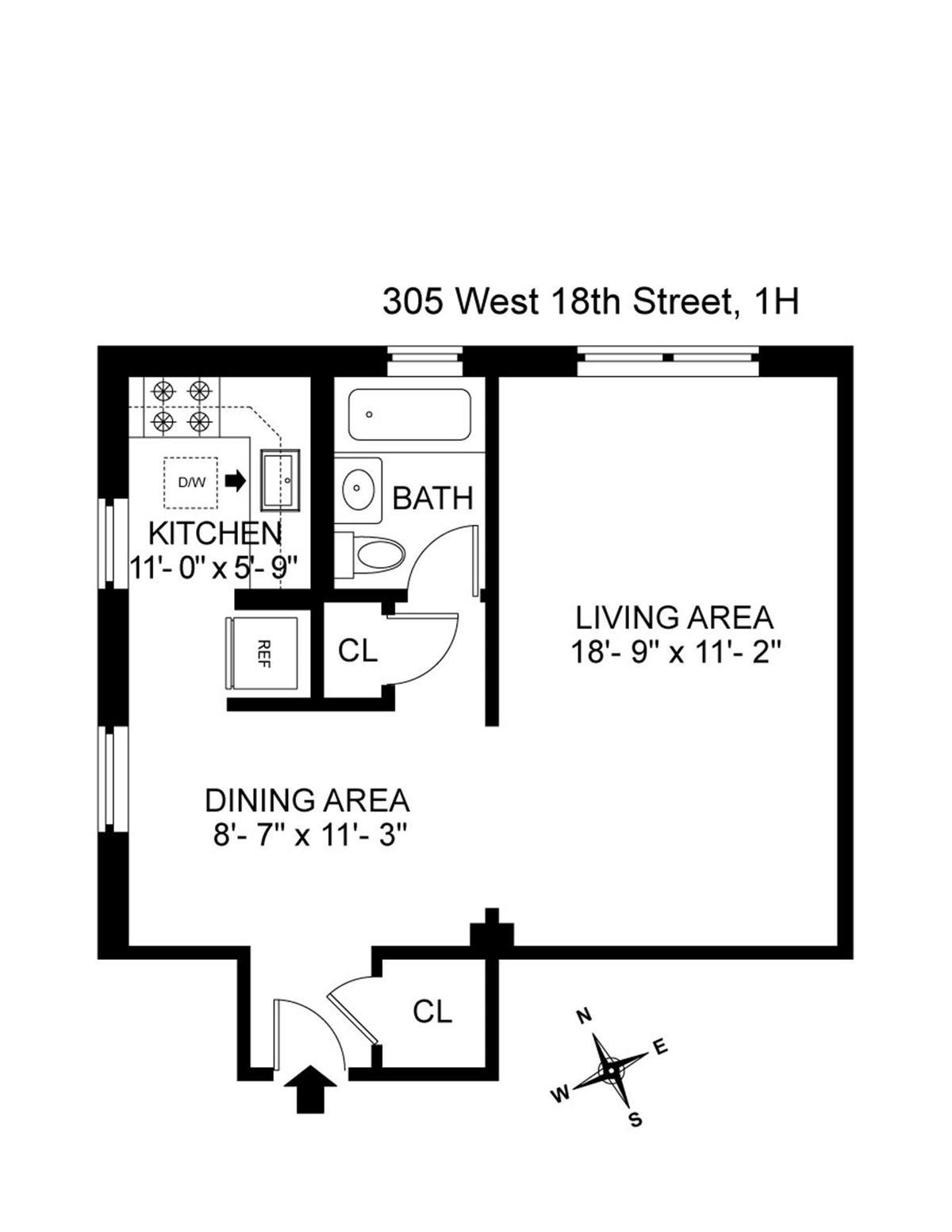 #2 photo, 305 W 18th Street, Chelsea , NY 10011