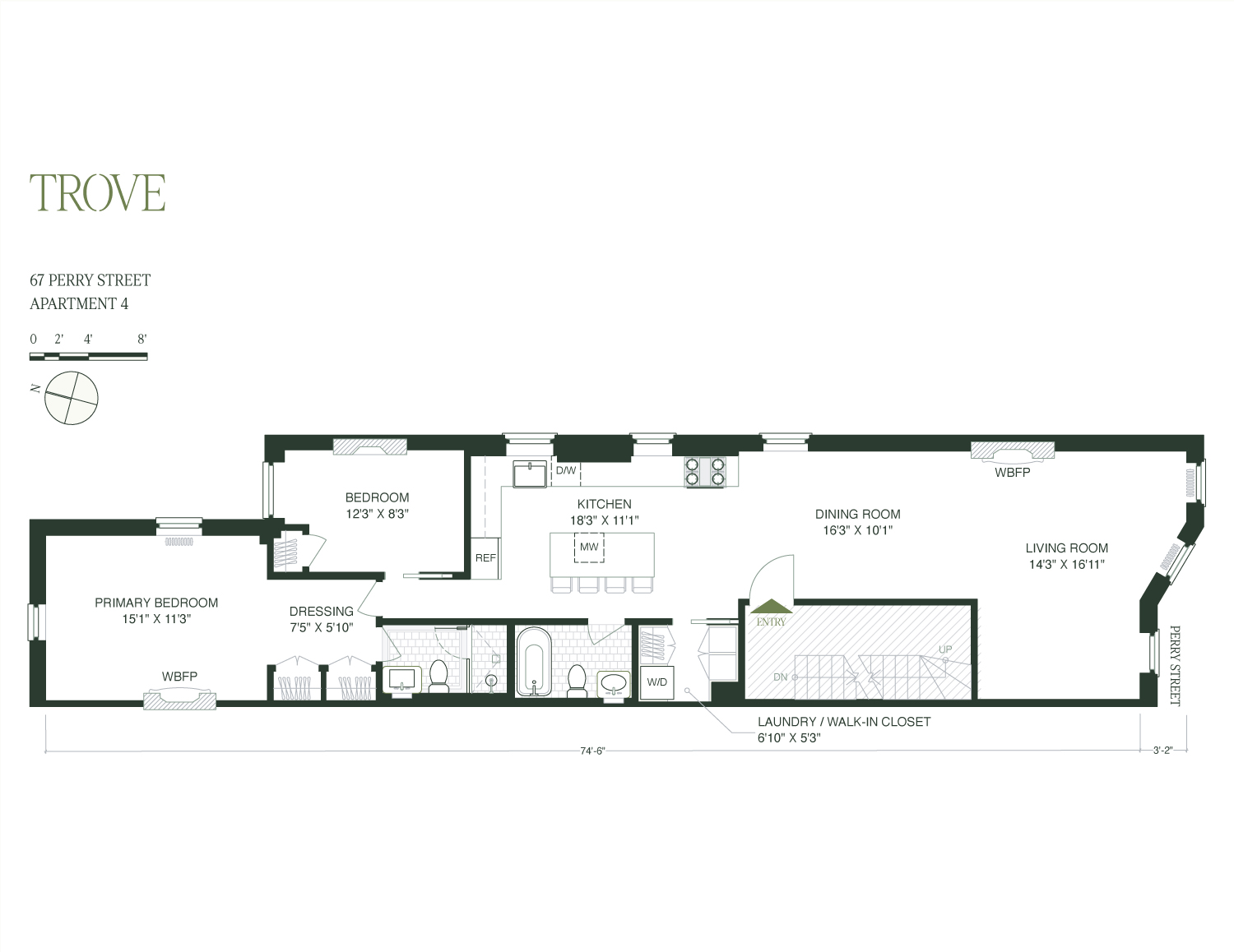 #2 photo, 67 Perry Street, West Village , NY 10014