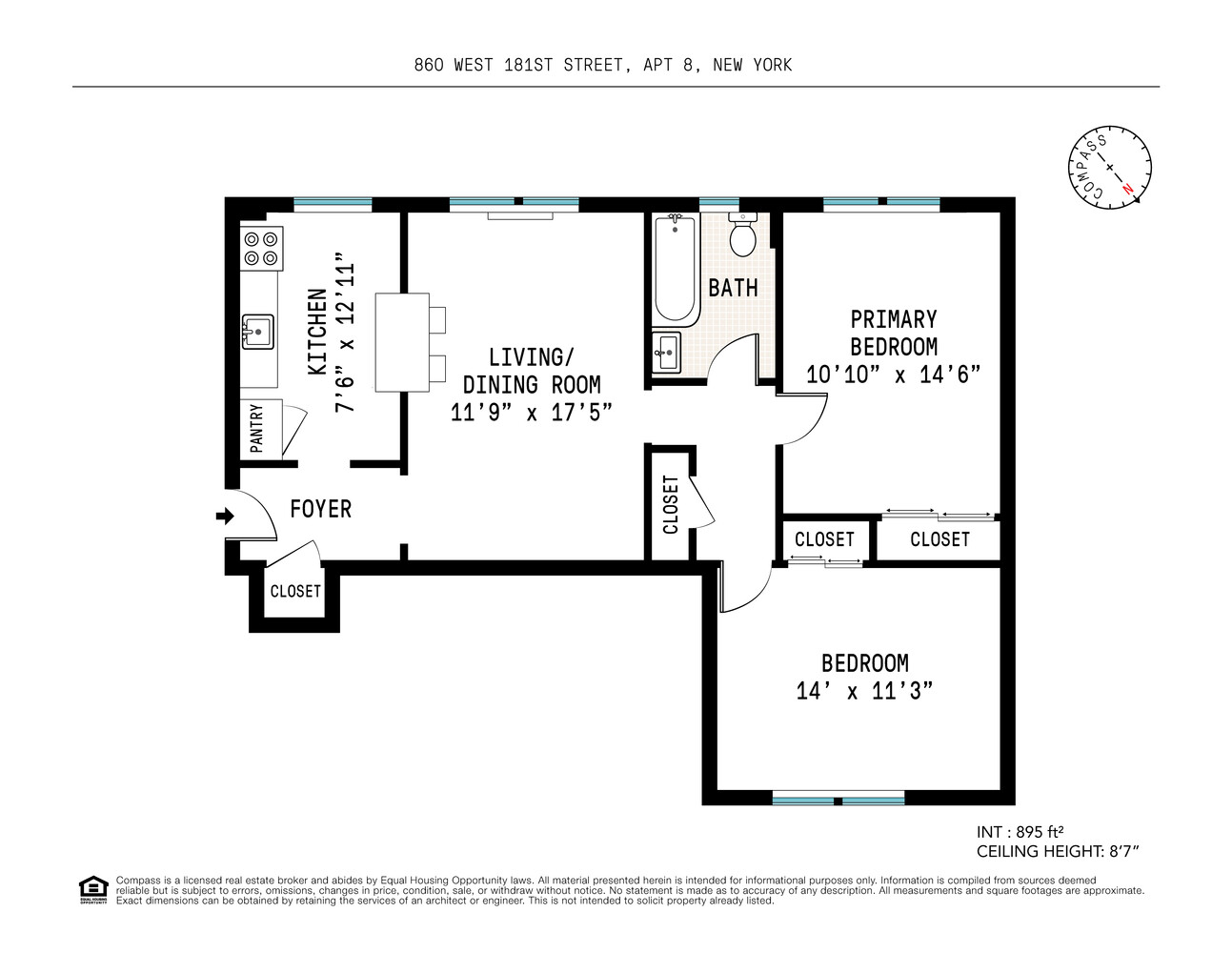 #2 photo, 860 W 181ST Street, मैनहटन Hudson Heights , NY 10033