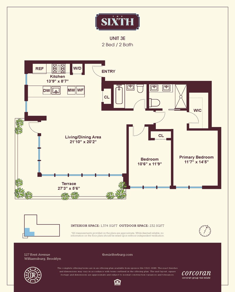 #2 photo, 127 KENT Avenue, ब्रुकलीन Williamsburg , NY 11249