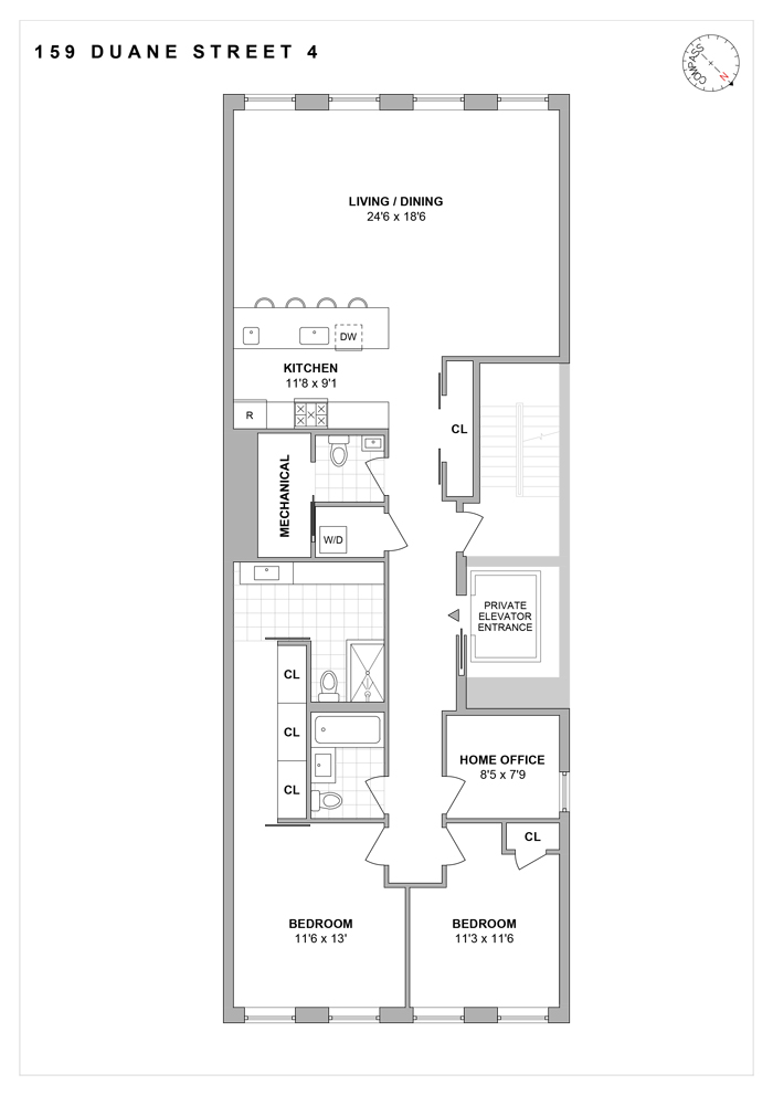 #2 photo, 159 Duane Street, Tribeca , NY 10013