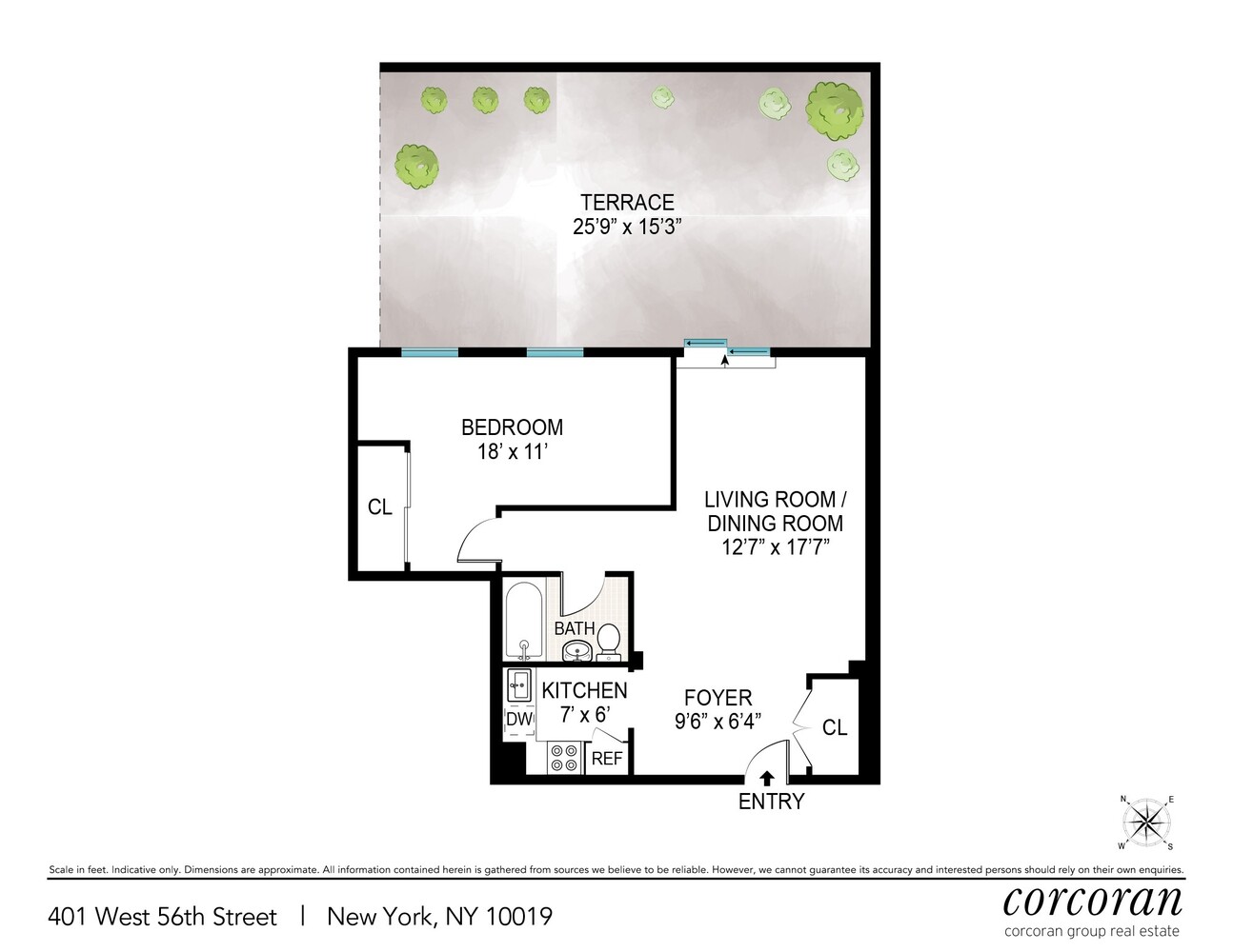 #2 photo, 401 W 56TH Street, Hell's Kitchen , NY 10019