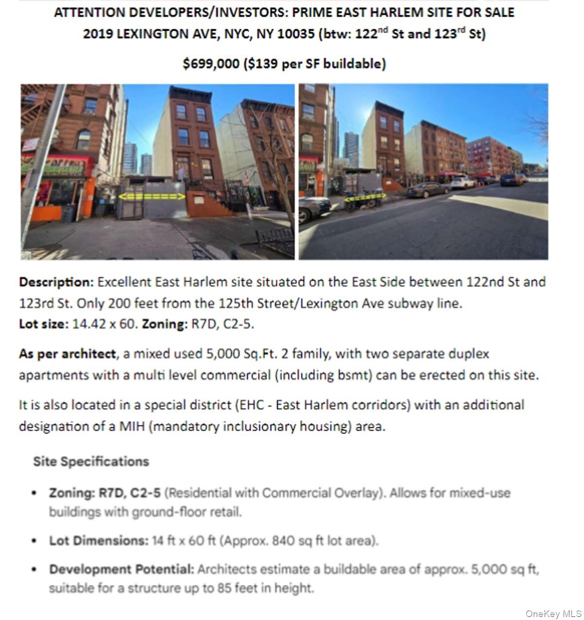 #5 photo, 2019 Lexington Avenue, New York (Manhattan) , NY 10035