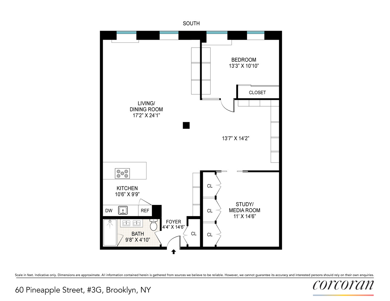 #2 photo, 60 PINEAPPLE Street, ব্রুকলিন Brooklyn Heights , NY 11201