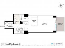 347 W 57TH Street #6E 中城西区 Hell's Kitchen, NY